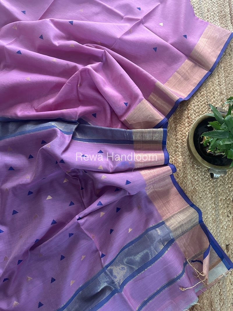  Zari Butti Maheshwari Saree