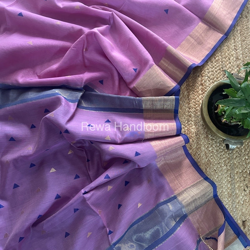  Zari Butti Maheshwari Saree