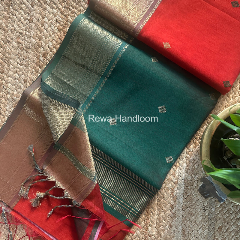 Maheshwari Flower Butti Saree