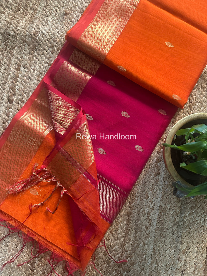 Maheshwari Flower Butti Saree