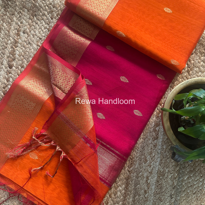 Maheshwari Flower Butti Saree