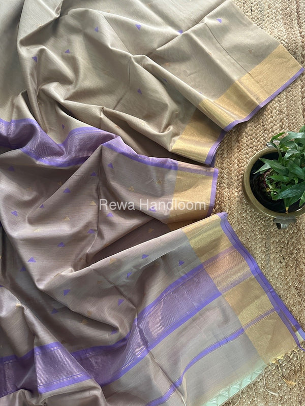  Zari Butti Maheshwari Saree