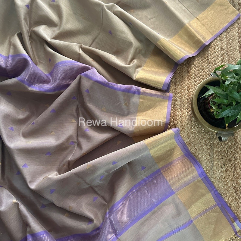  Zari Butti Maheshwari Saree