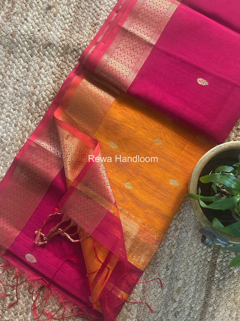 Maheshwari Flower Butti Saree