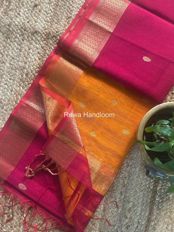 Maheshwari Flower Butti Saree