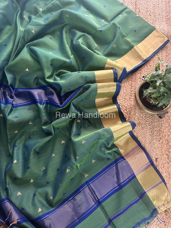  Zari Butti Maheshwari Saree