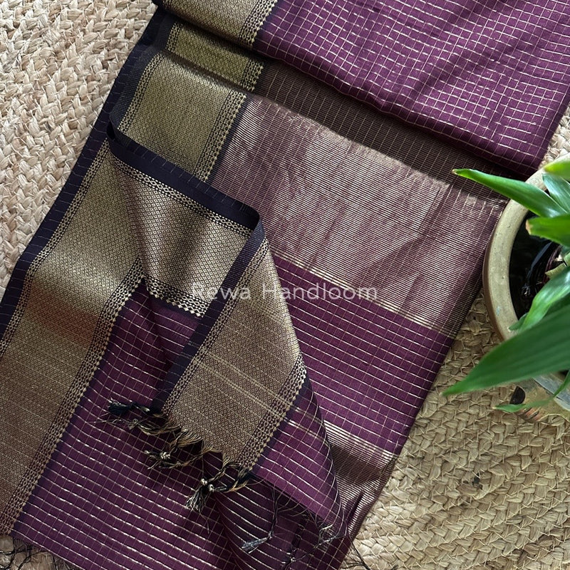Maheshwari Zari Checks Saree