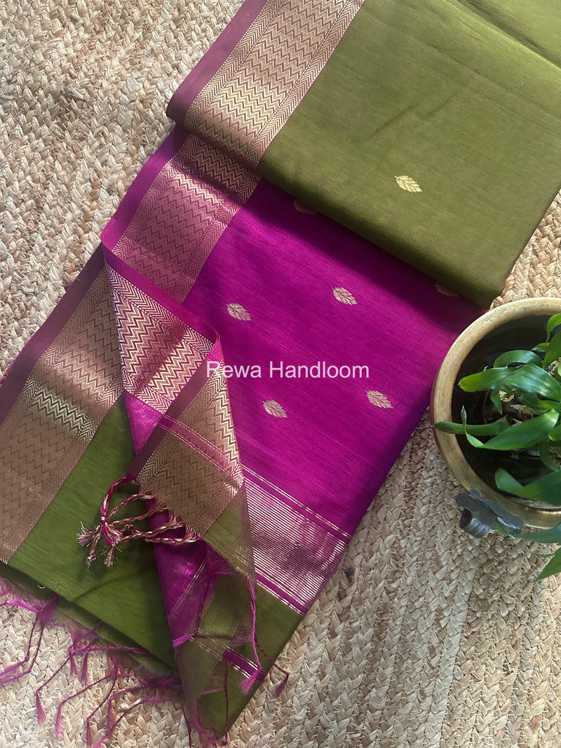 Maheshwari Flower Butti Saree
