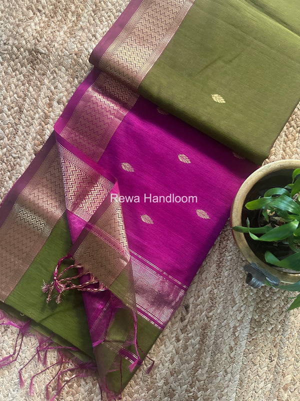 Maheshwari Flower Butti Saree