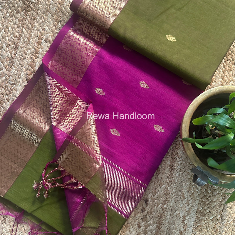 Maheshwari Flower Butti Saree