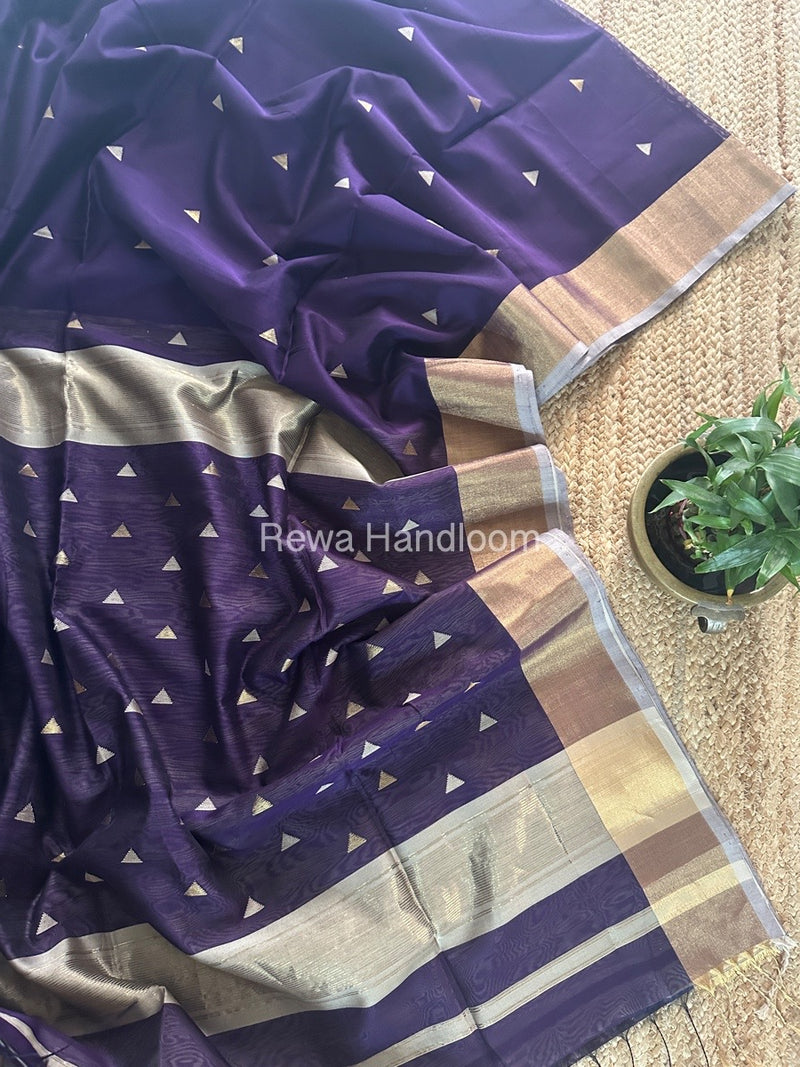  Zari Butti Maheshwari Saree