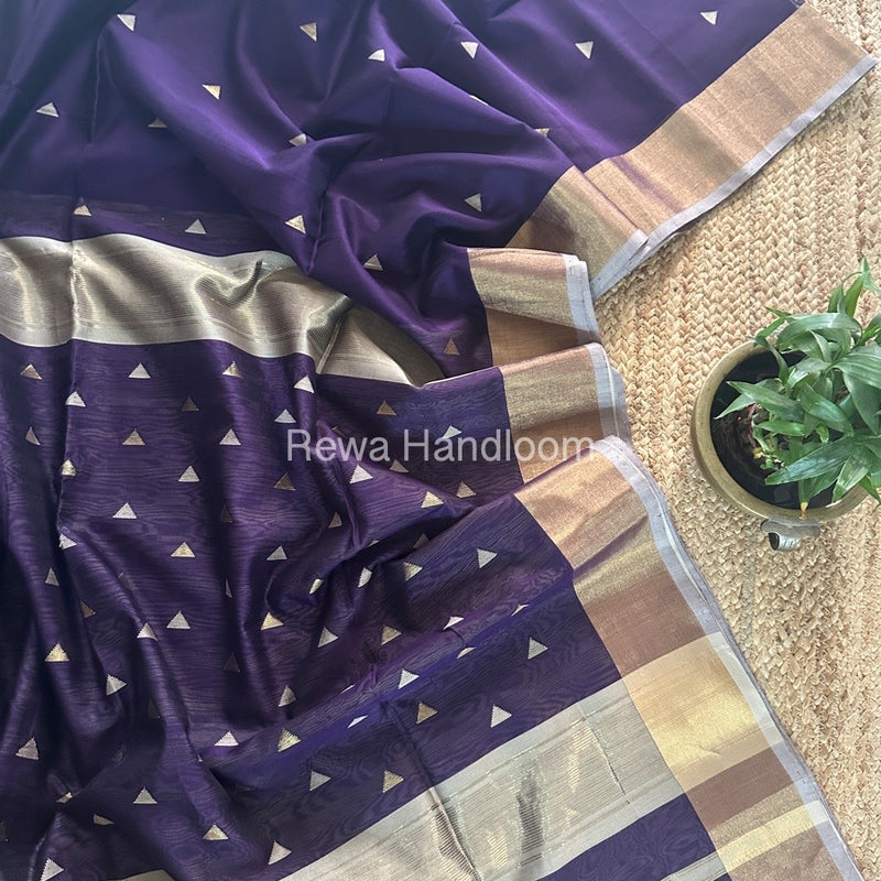  Zari Butti Maheshwari Saree