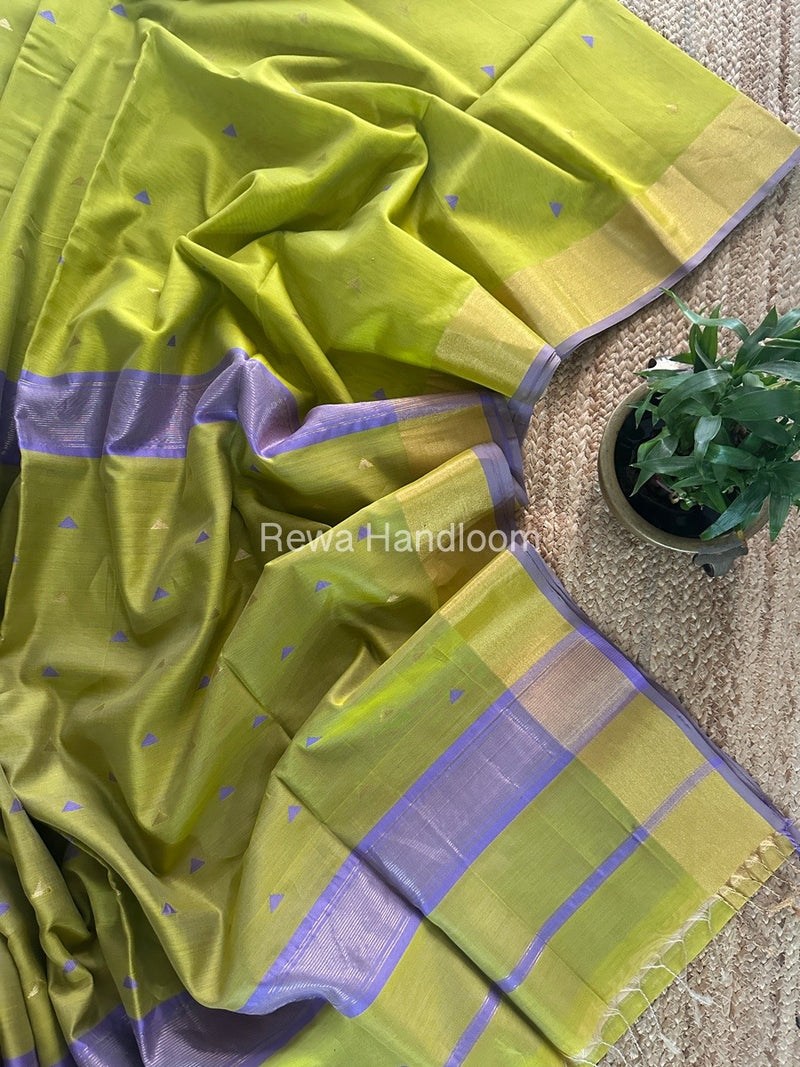  Zari Butti Maheshwari Saree