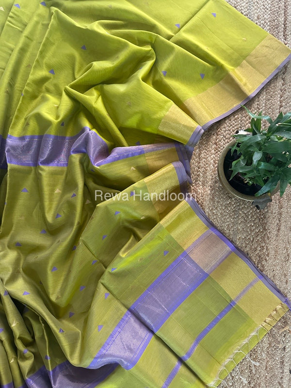  Zari Butti Maheshwari Saree