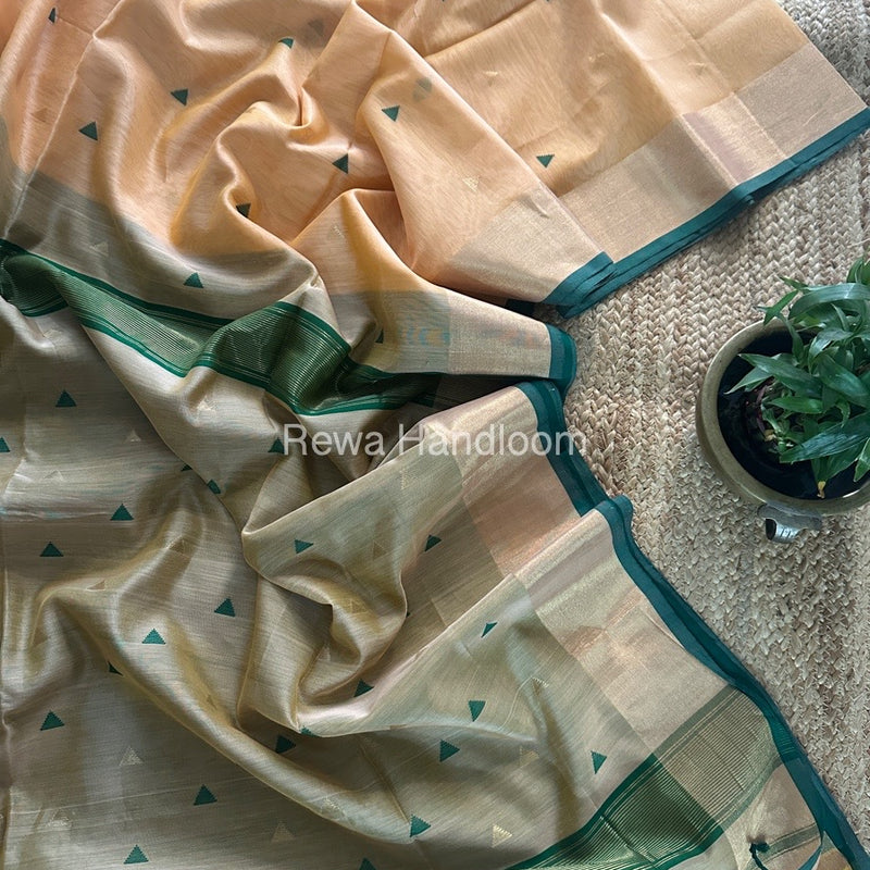 Zari Butti Maheshwari Saree