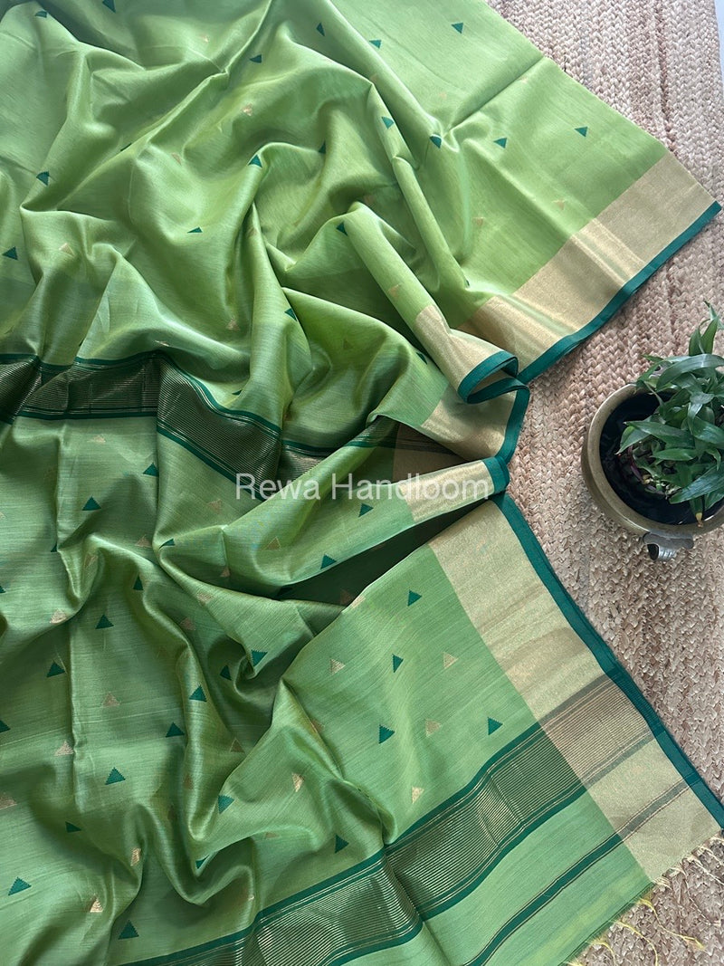  Zari Butti Maheshwari Saree
