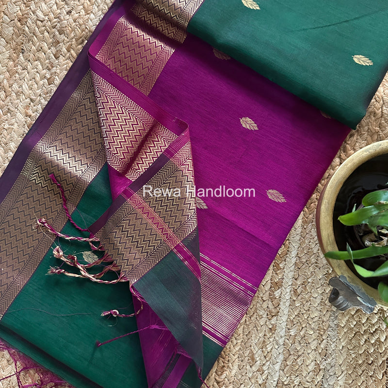 Maheshwari Flower Butti Saree