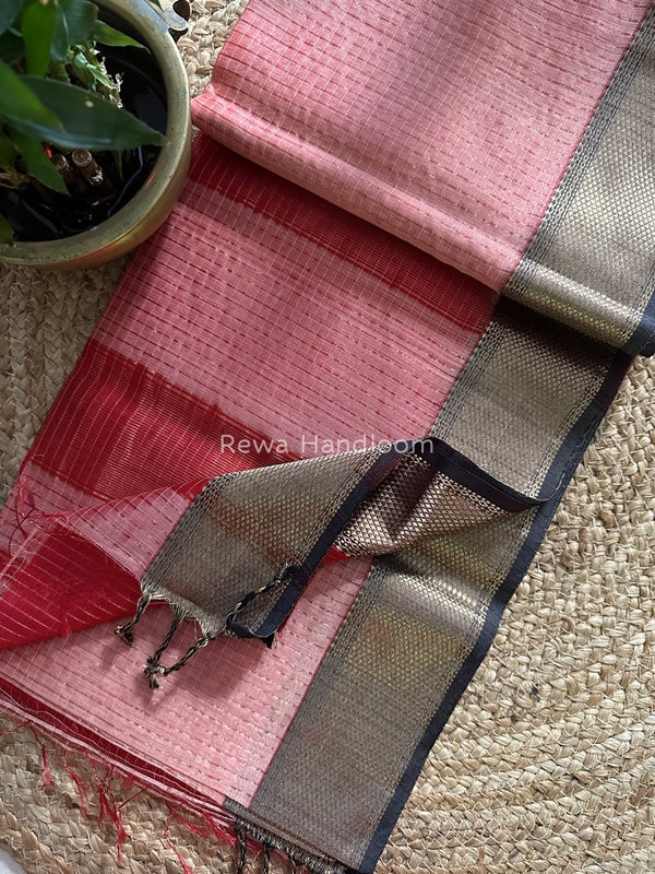 Maheshwari Zari Checks Saree