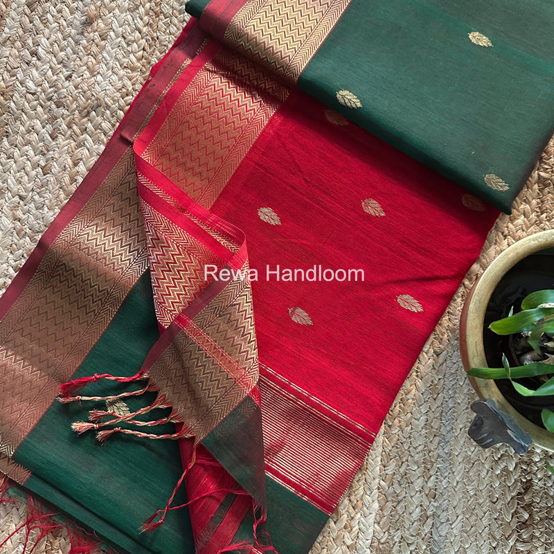 Maheshwari Flower Butti Saree