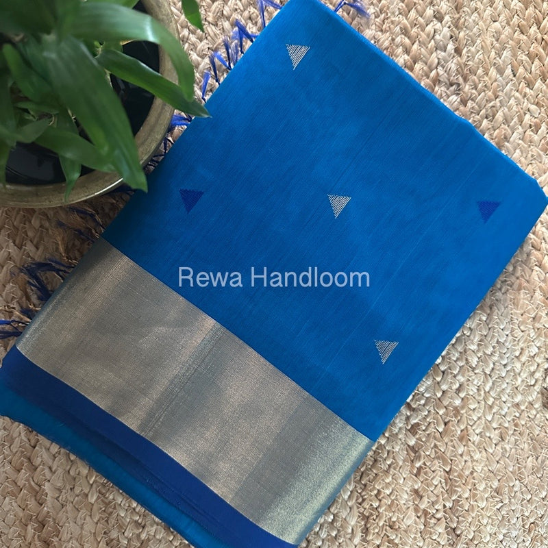 Morpankhi Zari Butti Maheshwari Saree SB0151