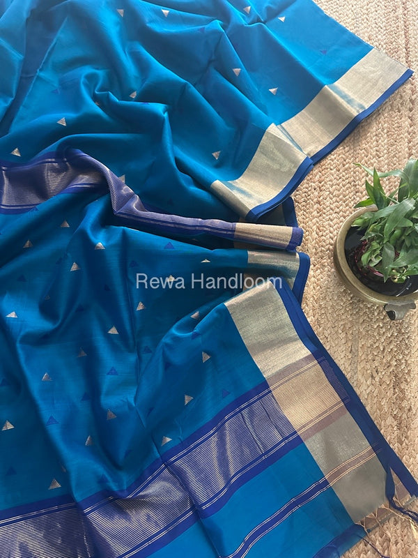  Zari Butti Maheshwari Saree