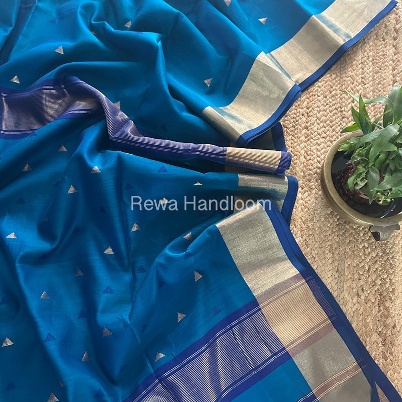  Zari Butti Maheshwari Saree