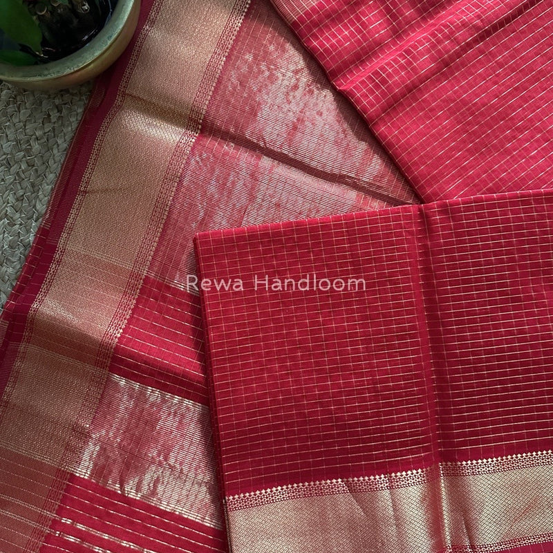  Zari Checks Saree