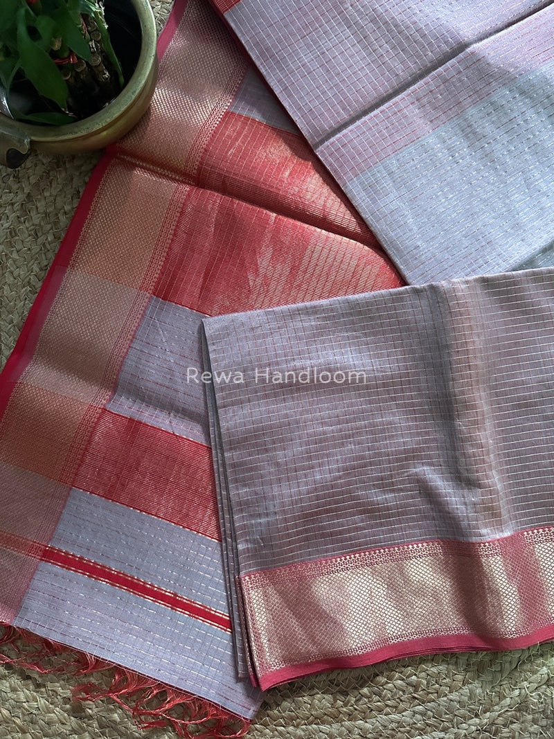 Zari Checks Saree