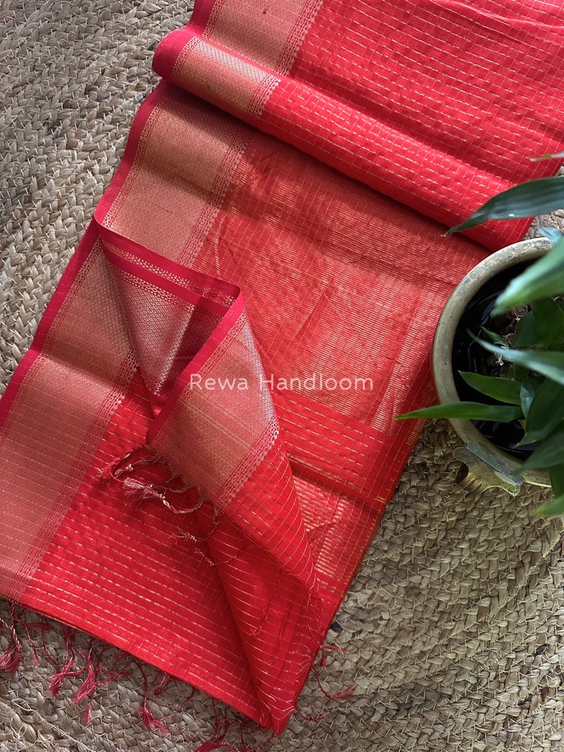 Maheshwari Zari Checks Saree
