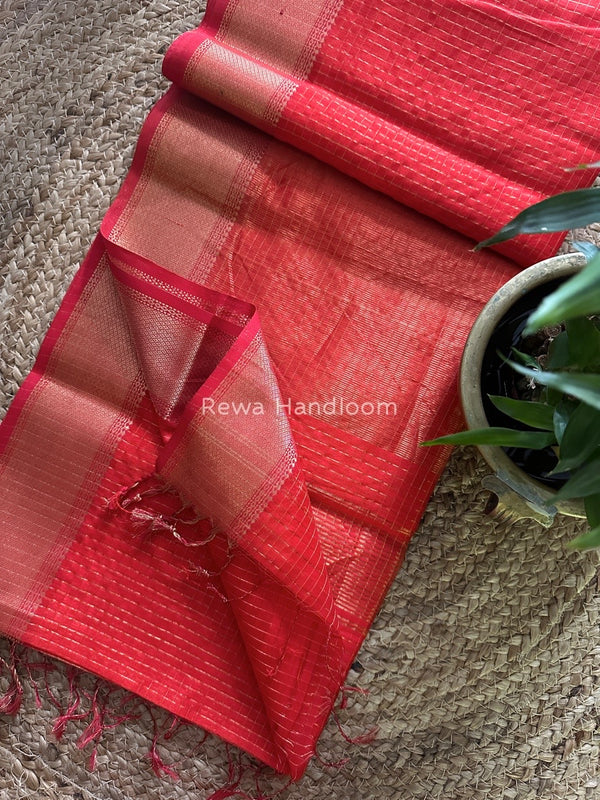 Maheshwari Zari Checks Saree