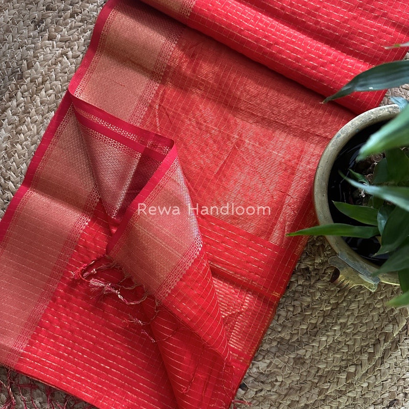 Maheshwari Zari Checks Saree