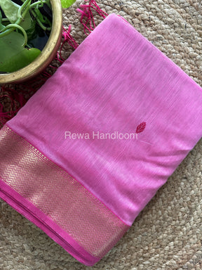 Turmeric Zari Butti ~ Maheshwari Saree