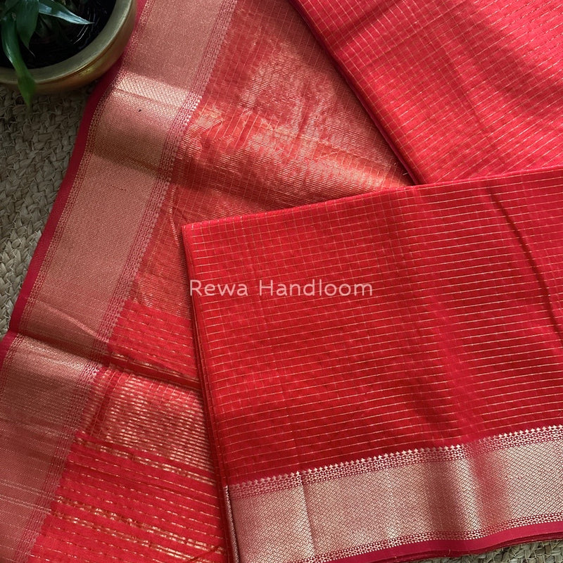  Zari Checks Saree