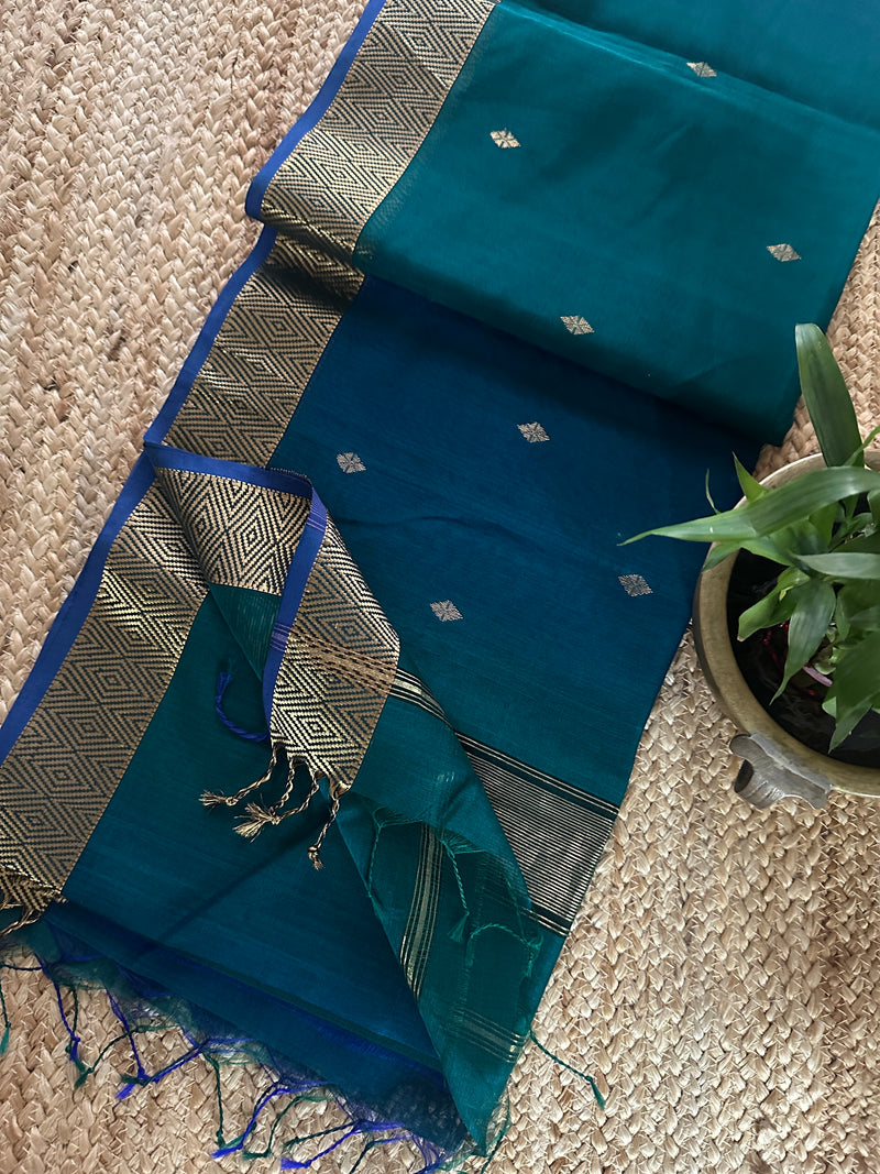 Zari Butti Maheshwari Saree