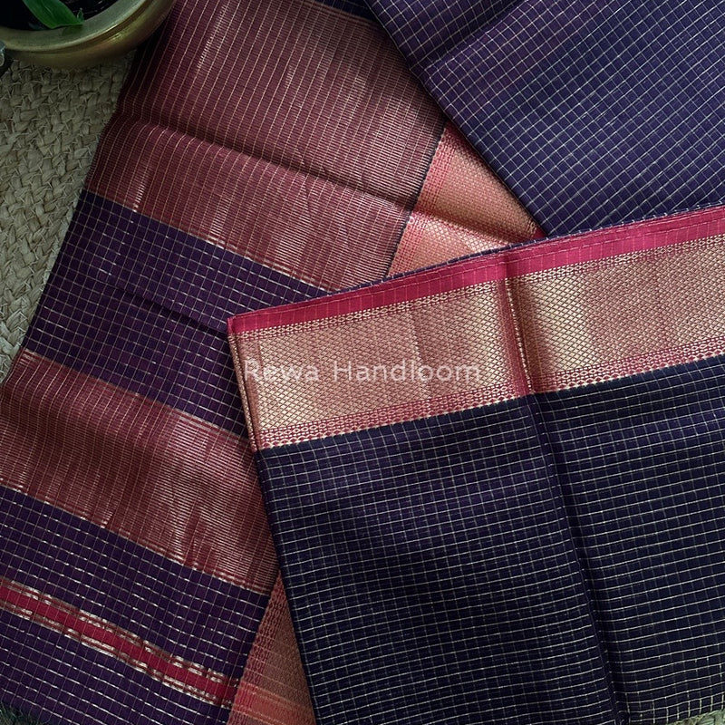  Zari Checks Saree