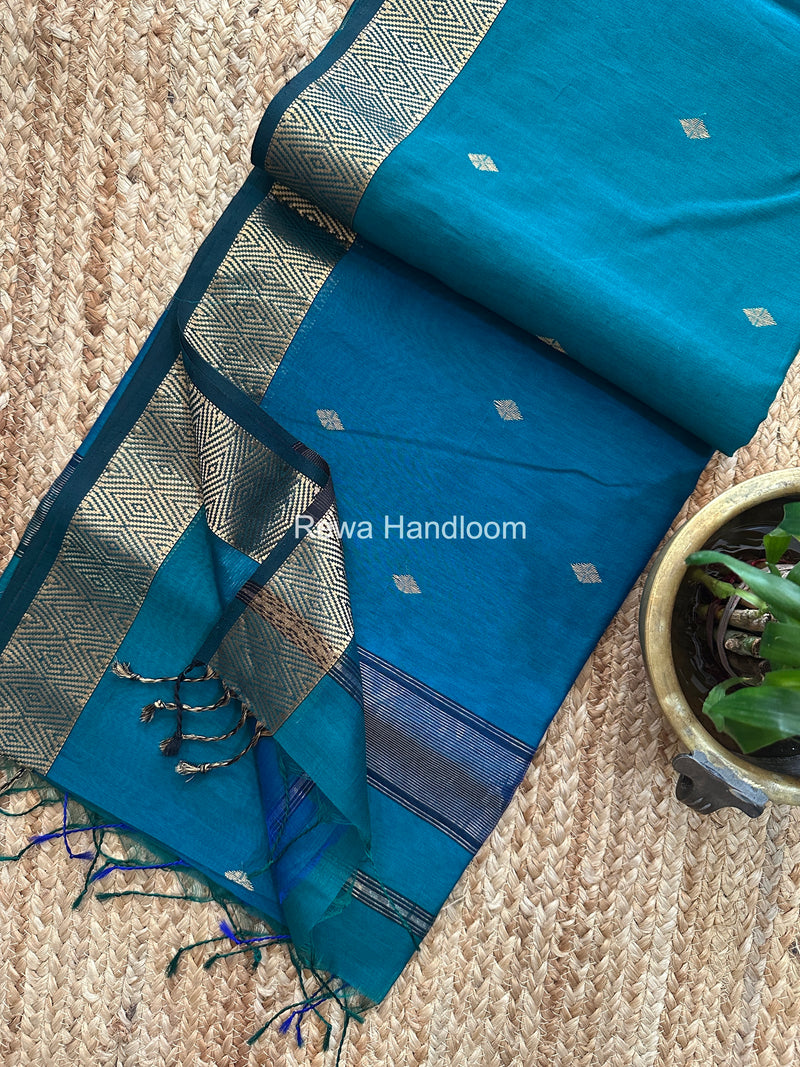 Maheshwari Diamond Shaded Butti Saree