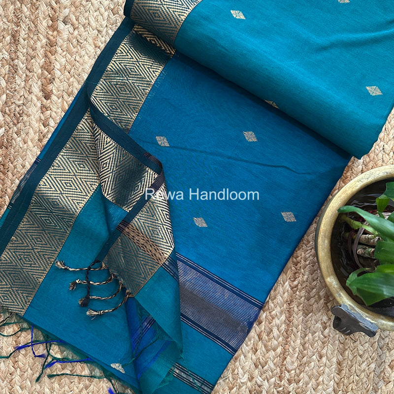 Maheshwari Diamond Shaded Butti Saree