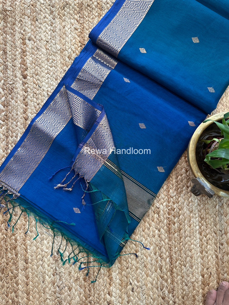 Maheshwari Diamond Shaded Butti Saree