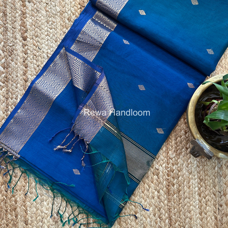 Maheshwari Diamond Shaded Butti Saree