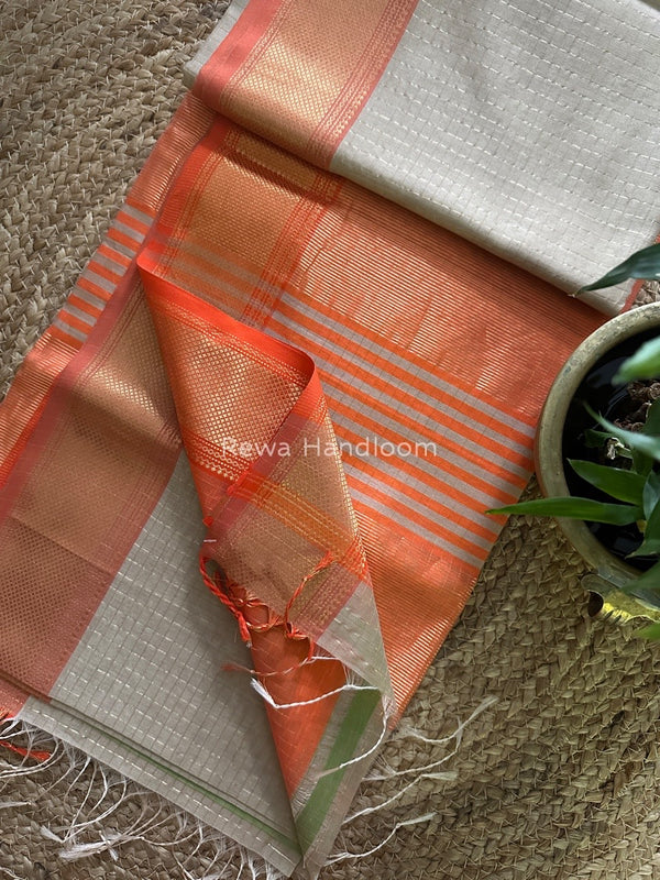 Maheshwari Zari Checks Saree