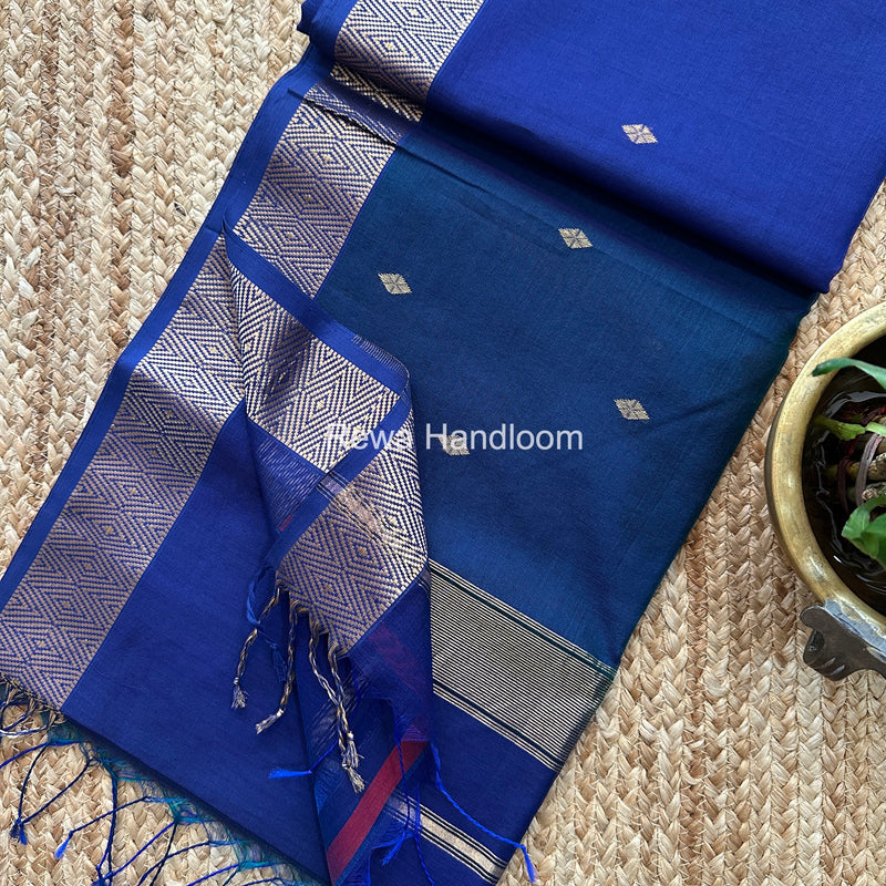Maheshwari Diamond Shaded Butti Saree