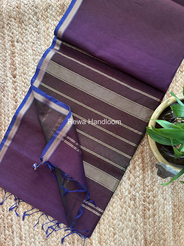 Maheshwari Shaded Plain Saree