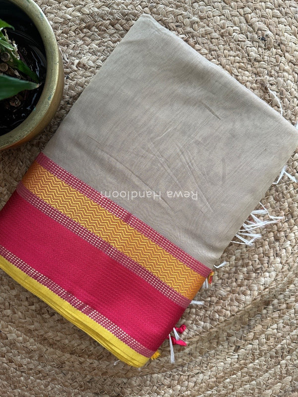 Maheshwari Ganga Jamuna Rewa Border Saree