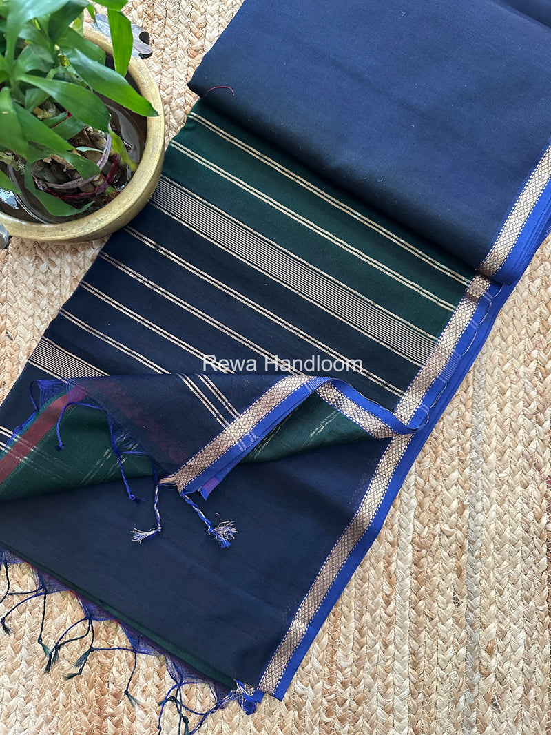 Maheshwari Shaded Plain Saree