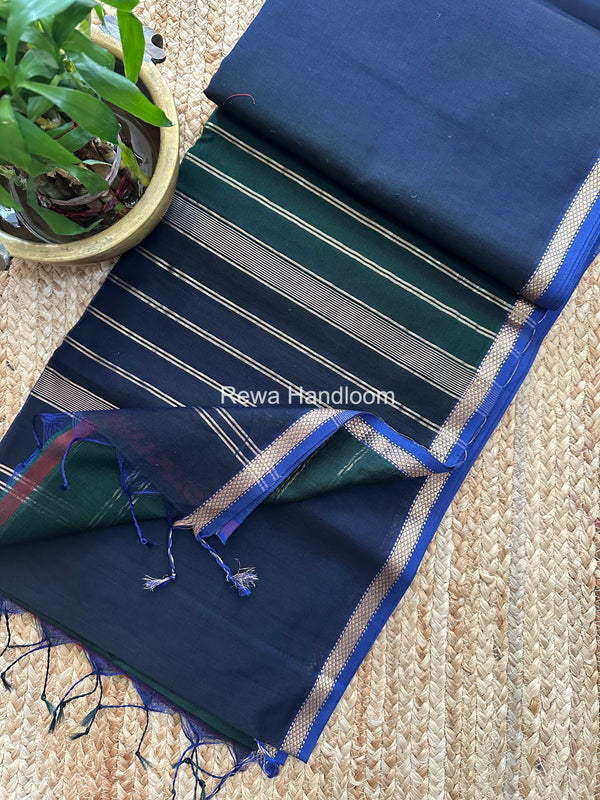 Maheshwari Shaded Plain Saree