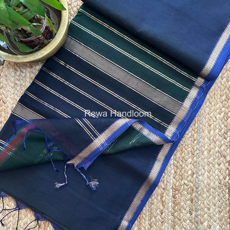 Maheshwari Shaded Plain Saree
