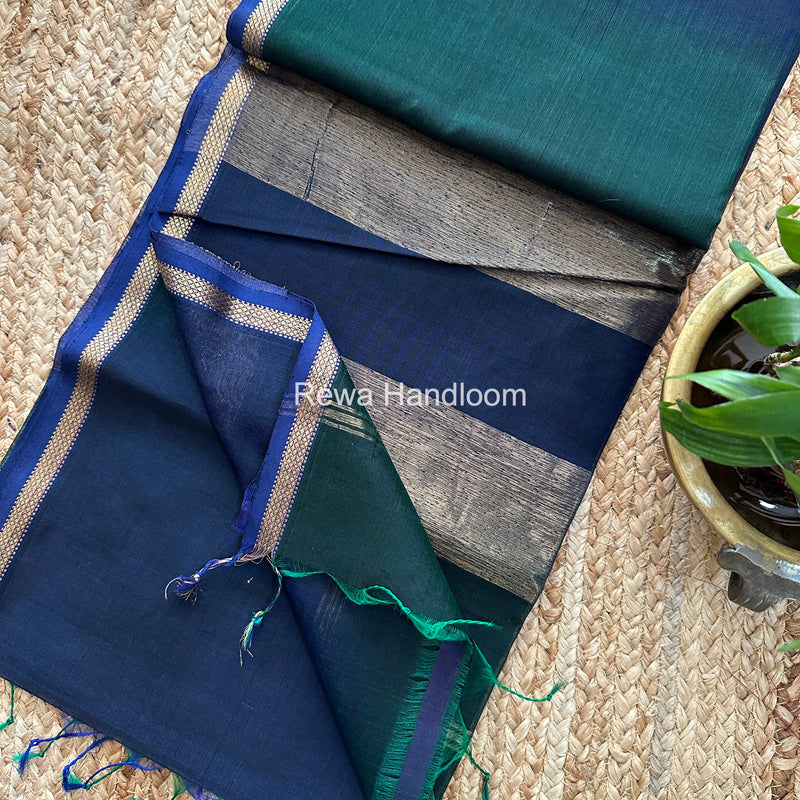 Maheshwari Shaded Plain Saree