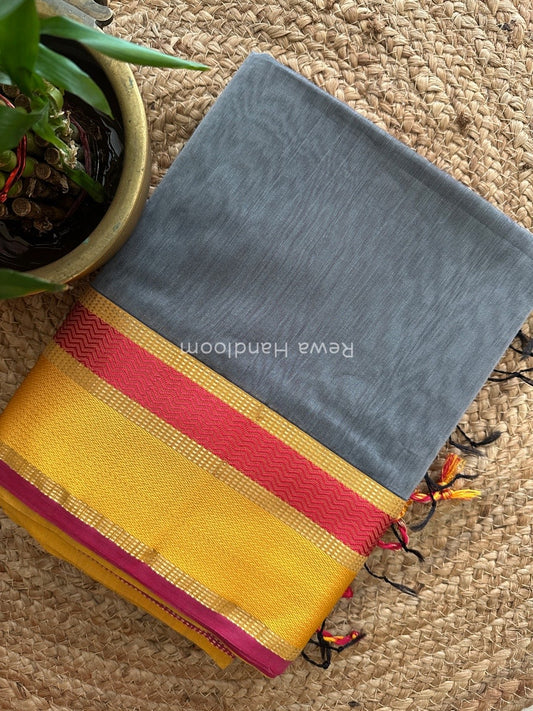 Maheshwari Ganga Jamuna Rewa Border Saree