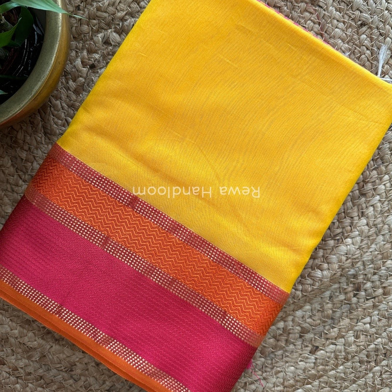 Maheshwari Ganga Jamuna Rewa Border Saree