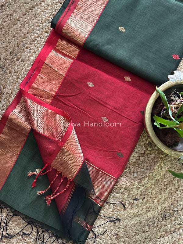 Zari Butti Maheshwari Saree